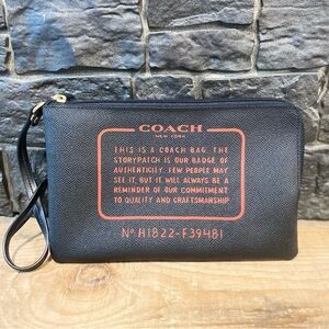 Coach Black Wristlet Bag